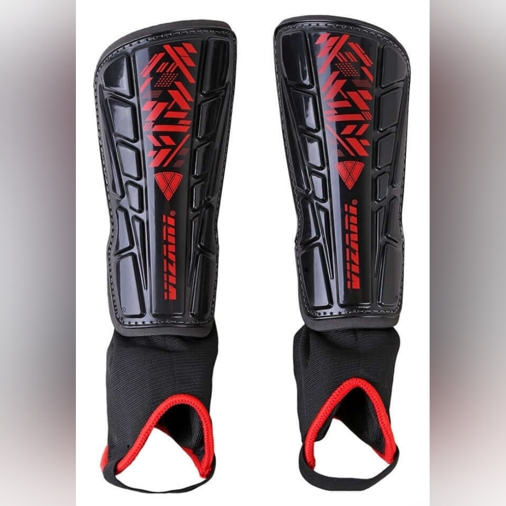 Adidas Black and Red Shin Guards